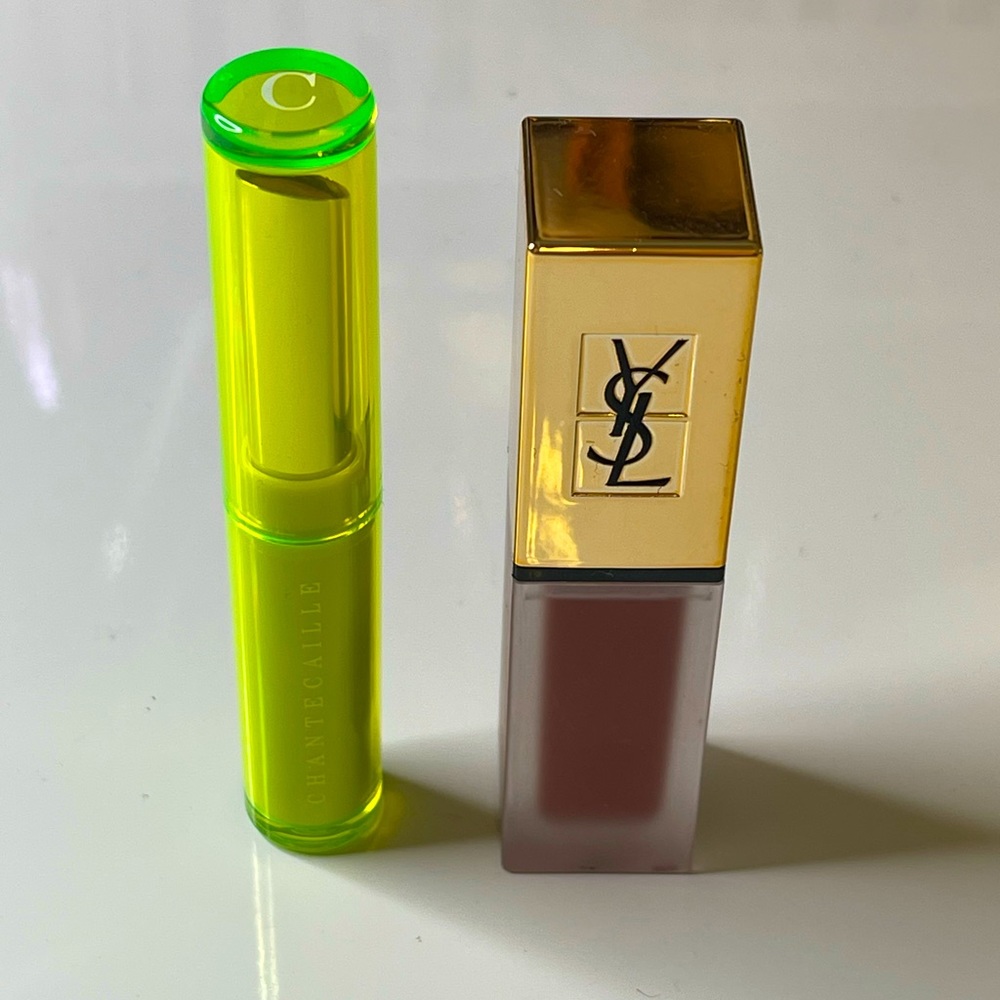 Chantecaille lip tint and YSL Matte Lip stain Bundle